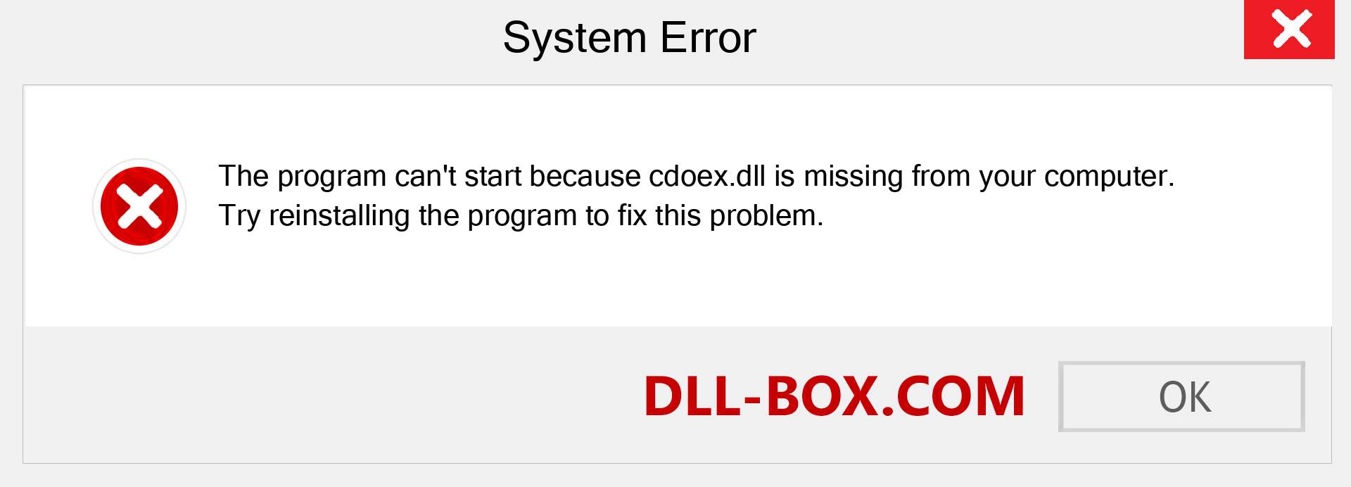  cdoex.dll file is missing?. Download for Windows 7, 8, 10 - Fix  cdoex dll Missing Error on Windows, photos, images